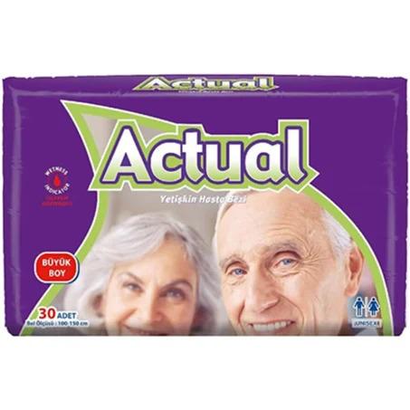 Actual Large Bağlamalı Bez 30 lu Paket 